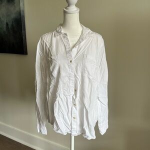 Lucky Brand White Casual Button Down Shirt